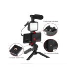 Anubhav Janni Mobile Video Recording Kit Smartphone Camera With Mini Tripod Shotgun Podcast Microphone Phone Holder LED Light For Videos Vlogging Photography Light (Pack Of 1 Pcs) - Image 4
