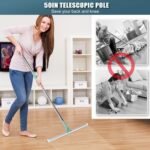 Anubhav Janni Bathroom Cleaning Wiper Floor With Silicone Blade Magic Broom Water Squeegee, Swivel Head Adjustable Long Handle For Bathroom Tiles Marble Glass Balcony  Cleaning (Pack Of 1 Pcs) - Image 7