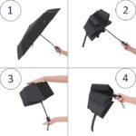 Anubhav Janni Automatic Open Close Umbrella (Blue ) Umbrella Metal Waterproof Round Modern Style Office Outdoor Rain Strong Wind Open Close Button Perfect (Pack Of 1 Pcs) - Image 7