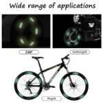Anubhav Janni Car Wheel Sticker Tyre Reflective Rim Stripe Stickers Universal For Car Bikes Trucks Night Safety Warning Stickers Exterior Accessories Tape (Pack Of 1 Pcs) - Image 2