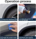Anubhav Janni Crystal Coating for Car Parts PVC Restorer Interior Cleaner Revitalizing Agent Dashboard Trim Exterior Shiner Polish Maintenance Accessory Bike Parts Bike Home (Pack Of 1 Pcs) - Image 3