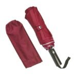 Anubhav Janni Automatic Open Close Umbrella (Red Color) Travel Umbrella Wind Vent Unisex Adult Auto Close Folding UV Carabiner Handle Portable Men Women Kids Small Case Compact (Pack Of 1 Pcs) - Image 3