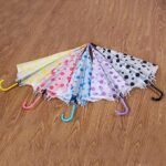 Anubhav Janni Blue Dot Umbrella Rain For Women Girls Durable Rubber Material One Piece Bead Design Clear Bubble Girls Umbrellaa Dots Kids Dome School Travel Outdoor Use (Pack Of 1 Pcs) - Image 2