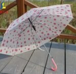 Anubhav Janni Blue Dot Umbrella Rain For Women Girls Durable Rubber Material One Piece Bead Design Clear Bubble Girls Umbrellaa Dots Kids Dome School Travel Outdoor Use (Pack Of 1 Pcs) - Image 6