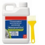 Anubhav Janni 1kg Transparent Waterproof Glue Adhesive Glue Clear Finish Strong Toughness Anti Aging Self Healing Home Bathroom Indoor Outdoor Surface Window (Pack Of 1 Pcs)