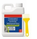 Anubhav Janni 1kg Transparent Waterproof Glue Adhesive Glue Clear Finish Strong Toughness Anti Aging Self Healing Home Bathroom Indoor Outdoor Surface Window (Pack Of 1 Pcs)