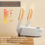 Anubhav Janni Electric Shoe Dryer And Warmer With PTC Heating Drying UV Sterilization Intelligent Timer Settings Foldable Hanging Design Deodorizer Shoes Gloves (Pack Of 1 Pcs) - Image 3