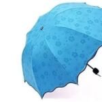 Anubhav Janni Magic Umbrella Shape Mini Compact Foldable With Plastic Case Manual lift Folding Portable Cover For UV Protection Rain Unisex Windproof Travel Women Men Kids (Pack Of 1 Pcs)
