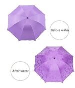 Anubhav Janni Magic Umbrella Shape Mini Compact Foldable With Plastic Case Manual lift Folding Portable Cover For UV Protection Rain Unisex Windproof Travel Women Men Kids (Pack Of 1 Pcs) - Image 2