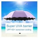 Anubhav Janni Magic Umbrella Shape Mini Compact Foldable With Plastic Case Manual lift Folding Portable Cover For UV Protection Rain Unisex Windproof Travel Women Men Kids (Pack Of 1 Pcs) - Image 4