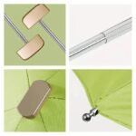 Anubhav Janni Mini Pocket Umbrella Travel Umbrella Portable Sun Rain Beach Golf Elegant Slim Design Small Rain UV Protection Lightweight Umbrellas Girls Women Folding Windproof (Pack Of 1 Pcs) - Image 3