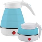 Anubhav Janni Foldable Electronic Kettle Travel Folding Electric Portable Fast Boiling Food Grade Silicone Design Boil Dry Protection Worldwide Use Kettle Boiling Home Office (Pack Of 1 Pcs)