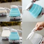 Anubhav Janni Foldable Electronic Kettle Travel Folding Electric Portable Fast Boiling Food Grade Silicone Design Boil Dry Protection Worldwide Use Kettle Boiling Home Office (Pack Of 1 Pcs) - Image 5