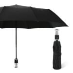 Anubhav Janni Umbrella With New Style Handle Travel Umbrella Portable Sun Rain Beach UV Protection Lightweight Umbrellas Girls Women Office Car Outdoor Folding Windproof (Pack Of 1 Pcs)