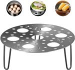 Anubhav Janni Egg Boiling Stand Stainless Steel Steamer Rack Multipurpose Heatproof Stackable Pot Accessories And Pressure Cooker Pans Steam Boiling Kitchen Steam Holder Cooking (Pack Of 1 Pcs)