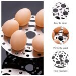 Anubhav Janni Egg Boiling Stand Stainless Steel Steamer Rack Multipurpose Heatproof Stackable Pot Accessories And Pressure Cooker Pans Steam Boiling Kitchen Steam Holder Cooking (Pack Of 1 Pcs) - Image 2