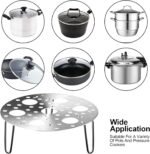Anubhav Janni Egg Boiling Stand Stainless Steel Steamer Rack Multipurpose Heatproof Stackable Pot Accessories And Pressure Cooker Pans Steam Boiling Kitchen Steam Holder Cooking (Pack Of 1 Pcs) - Image 6