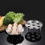 Anubhav Janni Egg Boiling Stand Stainless Steel Steamer Rack Multipurpose Heatproof Stackable Pot Accessories And Pressure Cooker Pans Steam Boiling Kitchen Steam Holder Cooking (Pack Of 1 Pcs) - Image 9