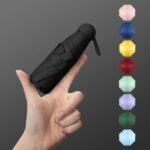 Anubhav Janni Mini Umbrella With Case Travel Umbrella Portable Sun Rain Beach UV Protection Lightweight Umbrellas Girls Women Office Car Outdoor Folding Windproof (Pack Of 1 Pcs) - Image 4