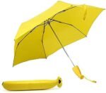 Anubhav Janni Banana Umbrella Travel Umbrella Portable Sun Rain Beach UV Protection Lightweight Umbrellas Girls Women Office Car Outdoor Folding Windproof (Pack Of 1 Pcs)