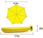 Anubhav Janni Banana Umbrella Travel Umbrella Portable Sun Rain Beach UV Protection Lightweight Umbrellas Girls Women Office Car Outdoor Folding Windproof (Pack Of 1 Pcs) - Image 2
