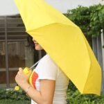 Anubhav Janni Banana Umbrella Travel Umbrella Portable Sun Rain Beach UV Protection Lightweight Umbrellas Girls Women Office Car Outdoor Folding Windproof (Pack Of 1 Pcs) - Image 6
