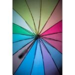 Anubhav Janni Rainbow Umbrella Small Travel Umbrella Portable Sun Rain Beach UV Protection Lightweight Umbrellas Girls Women Office Car Outdoor Folding Windproof (Pack Of 1 Pcs) - Image 5