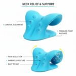 Anubhav Janni Neck Traction Device Support Stretcher Cervical Device Shoulder Relaxer With Acupressure Support Chiropractic Pillow For Home Massage Posture Pain Relief Relaxer (Pack Of 1 Pcs) - Image 3
