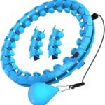 Anubhav Janni Hula Hoops Adjustable Weighted Hoop For Adults Fitness Exercise Weight Loss Waist Training Core Strength Home Workout Detachable Infinity Women Men (Pack Of 1 Pcs)