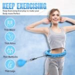 Anubhav Janni Hula Hoops Adjustable Weighted Hoop For Adults Fitness Exercise Weight Loss Waist Training Core Strength Home Workout Detachable Infinity Women Men (Pack Of 1 Pcs) - Image 7