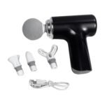 Anubhav Janni New Mini Massager Gun Massage Deep Tissue Percussion Portable Handheld Electric Body Pain Relief Muscle Men Women Gun Attachment Heads Type C Fast Charge Cordless (Pack Of 1 Pcs)