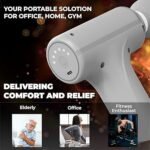 Anubhav Janni New Mini Massager Gun Massage Deep Tissue Percussion Portable Handheld Electric Body Pain Relief Muscle Men Women Gun Attachment Heads Type C Fast Charge Cordless (Pack Of 1 Pcs) - Image 3