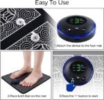 Anubhav Janni Ems Foot Massager EMS Massager Electric Feet Deep Kneading Circulation Booster Folding Portable Massage Machine Wireless Rechargeable USB Home Office Use Men  Women (Pack Of 1 Pcs) - Image 2