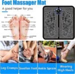 Anubhav Janni Ems Foot Massager EMS Massager Electric Feet Deep Kneading Circulation Booster Folding Portable Massage Machine Wireless Rechargeable USB Home Office Use Men  Women (Pack Of 1 Pcs) - Image 4