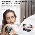 Anubhav Janni 2 In 1 Head And Body Massager Bath Brush in Exfoliating Brush Premium Silicone Use Shower Scrubber And Scalp Massager Bathing Cleaning Shampoo Scrubber Men Women (Pack Of 1 Pcs) - Image 5