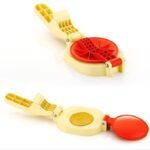 Anubhav Janni Plastic Puri Press Maker Machine For Kitchen Roti Chapati Papad Khakhra Poori Manual Hand Presser With Handle Multicolor Handle And Home (Pack Of 1 Pcs) - Image 2