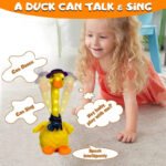 Anubhav Janni Duck Dancing Toy Interactive Talking Singing Companion Imitating Toddlers Perfect Cactus Can Sing Talk Record Repeat What You Say Decor Kids Adult Cute Recording (Pack Of 1 Pcs) - Image 2