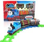 Anubhav Janni Thomas Cartoon Train Toys For Kids With Track Big Size Battery Operated Model Choo Toy Emits Real Sound Set Kids Battery Powered Pieces Include Coal Wagon (Pack Of 1 Pcs) - Image 2