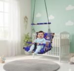 Anubhav Janni Baby Swig Jula Cotton Swing For Kids jhula Swings Cradle Chair New Born Gifts Foldable And Washable With Safety Belt Home Garden Indoor Outdoor (Pack Of 1 Pcs) - Image 2