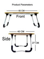Anubhav Janni Bheem Krishna Laptop Table Printed Cartoon Wooden Study Desk Kids Foldable Portable Bed Large Activity Non Slip Legs Multipurpose Breakfast Tray Picnic Office Home (Pack Of 1 Pcs) - Image 2