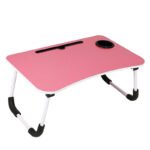 Anubhav Janni Pink Laptop Table Multipurpose Foldable Study Wooden Writing Desk Bed Sofa Floor Portable Students Home Office Work Table Blue Laptop Table School (Pack Of 1 Pcs) - Image 2