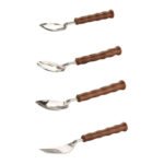 Anubhav Janni Duck Cutlery Set Kitchenware Trendy Green Stainless Steel Storage Box Spoon Set Spoon Stand For Kitchen And Dining Antic Dining Plastic Set Dessert Spoons (Pack Of 1 Pcs , 24) - Image 2