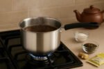 Anubhav Janni Sauce Pan Stainless Steel Russian Saucepan Tea Saucepan For Milk Tea Boiling Tea Coffee Soup Butter Mini Stove Durable Rust Free Easy to Clean Cookware Kitchen (Pack Of 1 Pcs) - Image 2