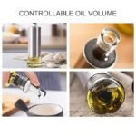 Anubhav Janni Glass Ss Oil Port 500 Ml Dispenser Bottle With Steel Cover Seasoning Bottle Leakproof Storage Household Stainless Condiment Dispenser Cover Leakproof Kitchen (Pack Of 1 Pcs) - Image 3