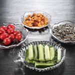 Anubhav Janni Fruit Pan Shape Plate Transparent Crystal Lightweight Durable Leaf Clear Glass Chocolates Gift Decor Antique Platter Fruits Living Room (Pack Of 1 Pcs) - Image 3