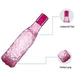 Anubhav Janni Zig Zag Water Bottle BPA Free Plastic Bottle Leak Proof Firm Grip 100% Food Grade Bottles For Home Office Freezer Fridge Set Sports School Travelling Gym Yoga (Pack Of 1 Pcs) - Image 3