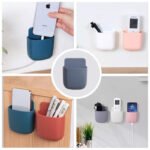 Anubhav Janni Wall Mobile Holder Mounted Storage Box Remote Organizer Case For Air Conditioner TV Phone Plug Stand Rack Remote Uses Mounted Smooth Surface Polyurethane (Set Of 4 Pcs) - Image 3