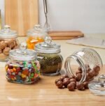 Anubhav Janni Pop Jar 500 Ml Glass With Airtight Lid Transparent Kitchen Storage Container Box Food Spice Masala Pickle Stylish Durable Cookies Snacks Pickles More Perfect Home (Pack Of 1 Pcs) - Image 3