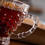Anubhav Janni Pineapple Tea Cup And Saucer Crystal Clear Fancy Bubble Design Chocolate Coffee Tea Home Hot Cold Drinks Beverages Pattern With Saucers Glass (Set Of 6 Pcs) - Image 3