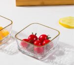 Anubhav Janni Dry Fruit Bowl 1 Wooden Plate Set Tray Home Restaurant Dessert Serving Mukhwas Fancy Candy Elegant Snack Kitchen Plate Stylish Tableware Snacks Nuts Decorative Nuts (Pack Of 1 Pcs) - Image 3